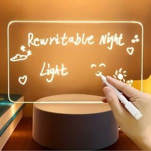 NWT LED Creative Note Board with Pen